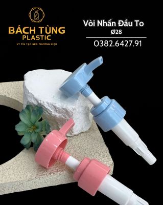 ĐẦU NHẤN BÓNG TRÒN – MÀU XANH DA TRỜI & HỒNG – FI28