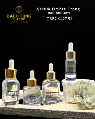 BỘ CHAI SERUM THỦY TINH TRONG SUỐT